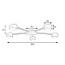 Люстра потолочная MSK Electric Copter 5 плафонов GX53 NL 8040-5 WH Белый 618716