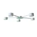 Люстра потолочная MSK Electric Copter 5 плафонов GX53 NL 8040-5 WH Белый 618716