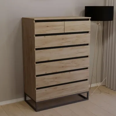 Комод Тиса Мебель 408 Дуб Тахо 126x45x90 см