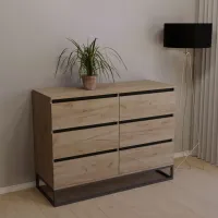 Комод Тиса Мебель 413 Дуб Тахо 90x45x120 см