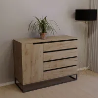 Комод Тиса Мебель 416 Дуб Тахо 90x45x120 см