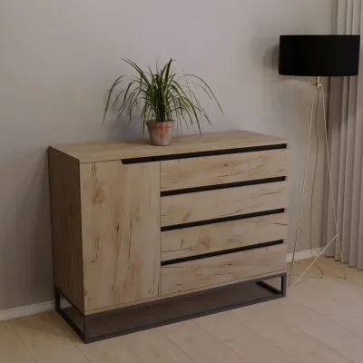 Комод Тиса Мебель 416 Дуб Тахо 90x45x120 см