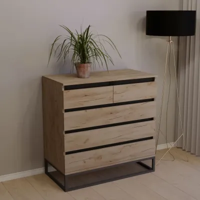 Комод Тиса Мебель 406 Дуб Тахо 90x45x90 см