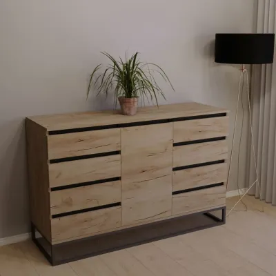 Комод Тиса Мебель 420 Дуб Тахо 90x45x140 см