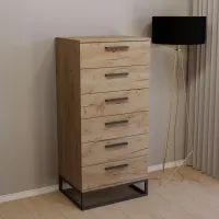 Комод Тиса Мебель 438 Дуб Тахо 126x45x60 см