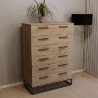 Комод Тиса Мебель 430 Дуб Тахо 126x45x90 см