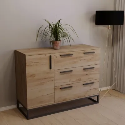 Комод Тиса Мебель 443 Дуб Тахо 90x45x120 см