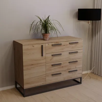 Комод Тиса Мебель 444 Дуб Тахо 90x45x120 см