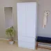 Шафа-Пенал Тиса Мебель ШС-211 Білий 205x50x80 см