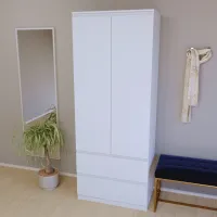 Шафа-Пенал Тиса Мебель ШС-212 Білий 205x50x80 см