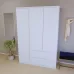 Шафа-Пенал Тиса Мебель ШС-214 Білий 205x50x150 см