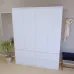 Шафа-Пенал Тиса Мебель ШС-215 Білий 205x50x150 см