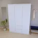 Шафа-Пенал Тиса Мебель ШС-216 Білий 205x50x150 см