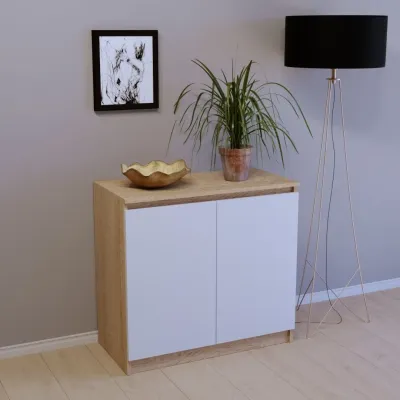 Тумба приліжкова Тиса Мебель ТП-206 Тахо Білий 75x40x80 см