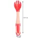 Тарілка та ложка-вилка 2Life Рожевий (vol-10240)