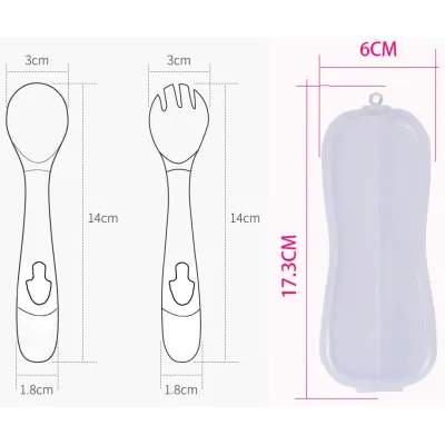 Набор 2Life тарелка Белка Y6 и приборы в кейсе Красный (v-11934)