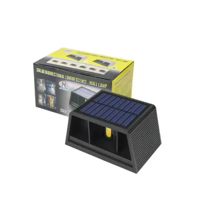 Настенный светодиодный уличный фонарь с солнечной панелью Double Light HS-8032/9057 Настенный светодиодный уличный фонарь с солнечной панелью Double Light HS-8032/9057