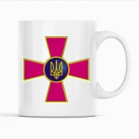 Чашка Кавун Емблема Збройних Сил України 320 мл Білий (К001712)