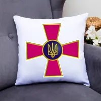 Подушка декоративная Кавун Эмблема Вооруженных Сил Украины 40x40 см (П000805) Подушка декоративная Кавун Эмблема Вооруженных Сил Украины 40x40 см (П000805)