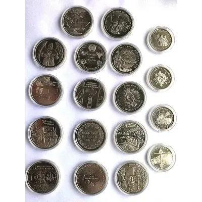 Набор монет в капсулах Collection Вооруженные Силы Украины 30 мм 21 шт Cеребристый (hub_zt5r2h)