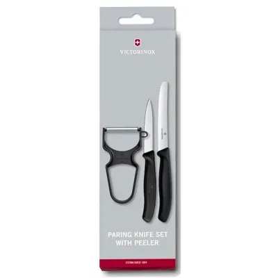 Кухонный набор из трех предметов Victorinox Swiss Classic Paring Черный (6.7113.35)