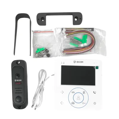 Комплект видеодомофона и видеопанель BCOM BD-480 White Kit Комплект видеодомофона и видеопанель BCOM BD-480 White Kit