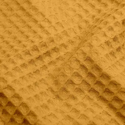 Плед-покривало вафельне COSAS 200х220 см Curcuma Greek Waffle Гірчичний