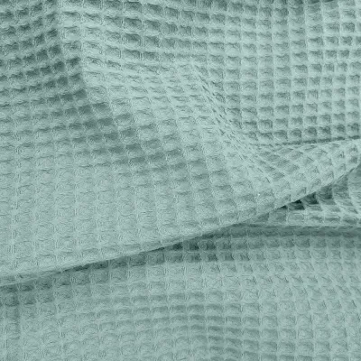 Плед-покривало вафельне COSAS 200х220 см Wave Greek Waffle Лазуровий