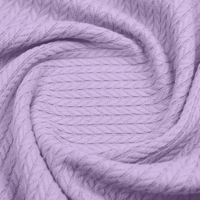 Плед-покривало косичка COSAS 200х220 см Lavander Knitted Braid Орхідея