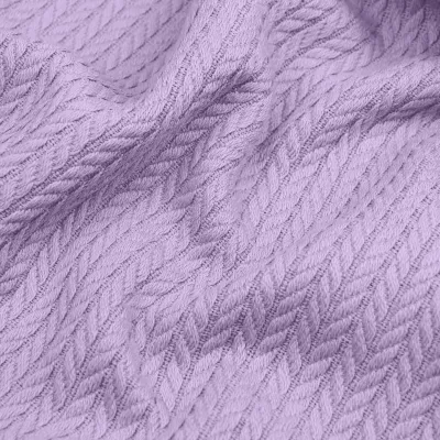 Плед-покривало косичка COSAS 200х220 см Lavander Knitted Braid Орхідея