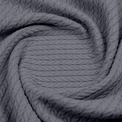 Плед-покривало косичка COSAS 200х220 см Stormy Knitted Braid Сталевий