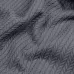 Плед-покривало косичка COSAS 200х220 см Stormy Knitted Braid Сталевий