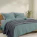 Плед-покривало косичка COSAS 200х220 см Stormy Knitted Braid Сталевий