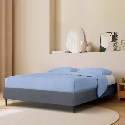Ліжко двоспальне COSAS Kiwi Beluga 160x200 см Маренго
