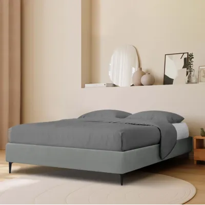 Ліжко двоспальне COSAS Kiwi Stone 160x200 см Базальт