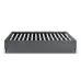 Кровать двуспальная COSAS Kiwi Iron 160x200 см Гранит