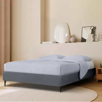 Кровать двуспальная COSAS Kiwi Iron 160x200 см Гранит