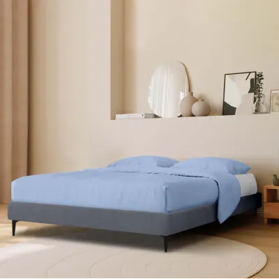 Ліжко двоспальне COSAS Mandarin Beluga 160x200 см Маренго