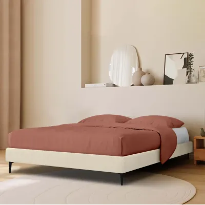 Ліжко двоспальне COSAS Mandarin Almond 160x200 см Кремовий Ліжко двоспальне COSAS Mandarin Almond 160x200 см Кремовий