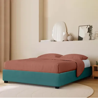 Ліжко двоспальне COSAS Mango Ocean 160x200 см Смарагдовий