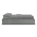 Ліжко двоспальне COSAS Mango Stone 160x200 см Базальт