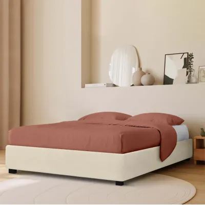 Ліжко двоспальне COSAS Mango Almond 160x200 см Кремовий