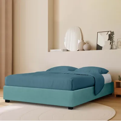 Кровать двуспальная COSAS Mango Nevada 160x200 см Бирюзовый