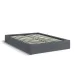 Кровать двуспальная COSAS Papaya Iron 160x200 см Гранит