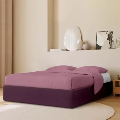 Ліжко двоспальне COSAS Papaya Plum 160x200 см Сливовий Ліжко двоспальне COSAS Papaya Plum 160x200 см Сливовий