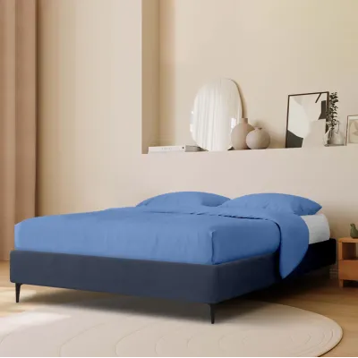 Ліжко двоспальне COSAS Kiwi Denim 180x200 см Кобальт
