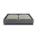 Кровать двуспальная COSAS Kiwi Iron 180x200 см Гранит