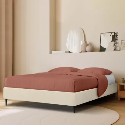 Кровать двуспальная COSAS Kiwi Almond 180x200 см Кремовый Кровать двуспальная COSAS Kiwi Almond 180x200 см Кремовый