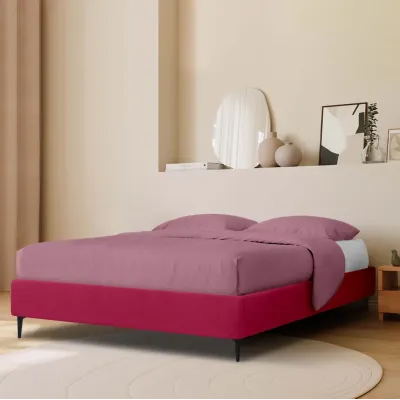 Кровать двуспальная COSAS Kiwi Sangria 180x200 см Винный Кровать двуспальная COSAS Kiwi Sangria 180x200 см Винный