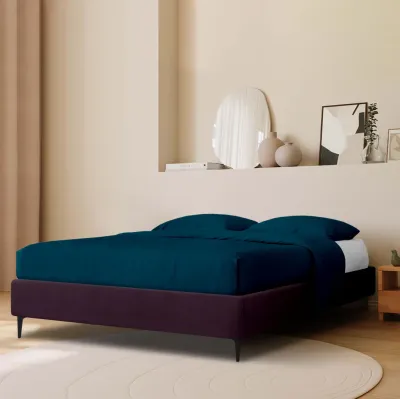 Ліжко двоспальне COSAS Kiwi Grape 180x200 см Фіолетовий